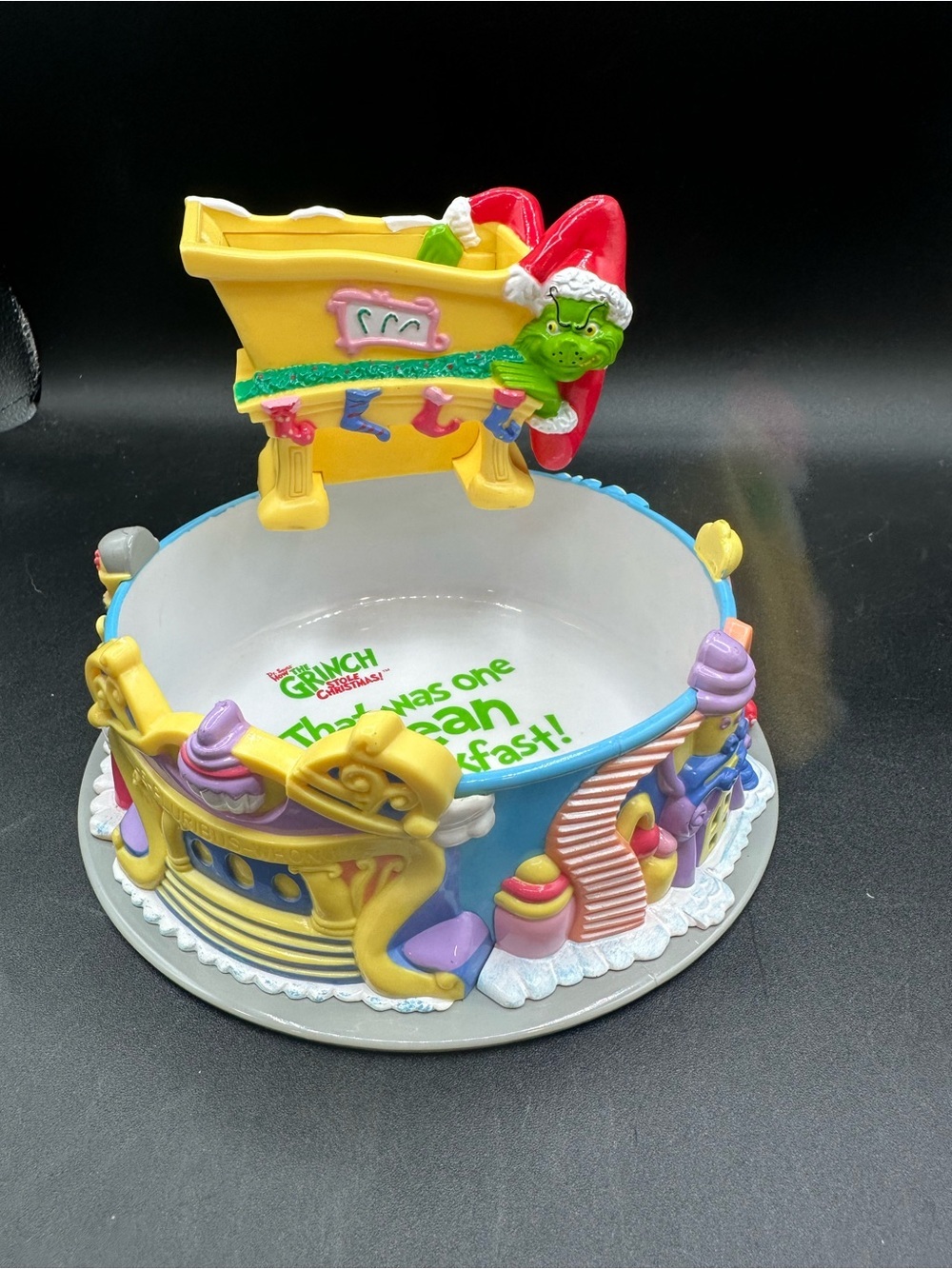 Vintage DR SEUSS~KELLOGGS How the Grinch Stole Christmas Cereal Bowl NEW